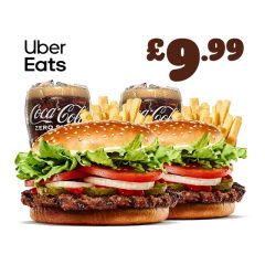 £9.99 2 WHOPPER/ROYALE MEALS