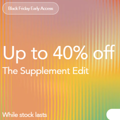 Up to 40% off The Supplement Edit