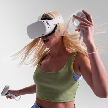 Meta Quest 2 - Advanced All-In-One VR Headset - 128 GB for Personal Computer, white