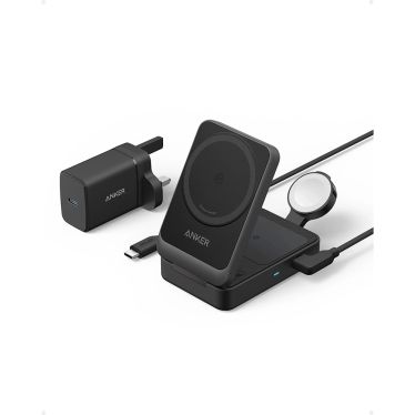 Anker MagGo Wireless Charging Station (Foldable 3-in-1) white/black