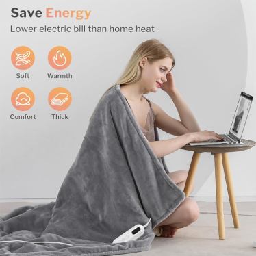CORIWELL Heated Blanket Electric Throw