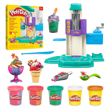 Play-Doh Rainbow Swirl Ice Cream Playset for Toddlers