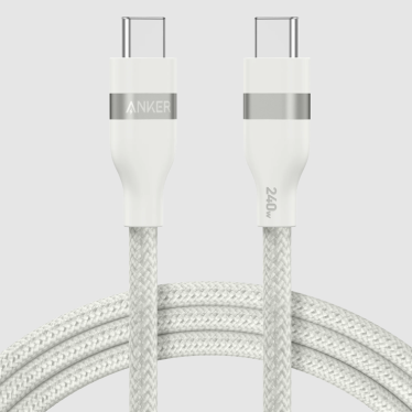Anker USB-C to USB-C Cable (240W, Upcycled-Braided), 6ft