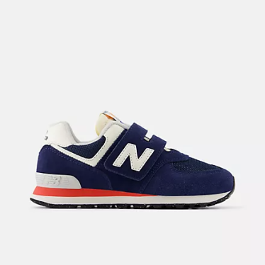 New balance Kids' 574 HOOK & LOOP Shoes Twilight Haze with Sea Stone