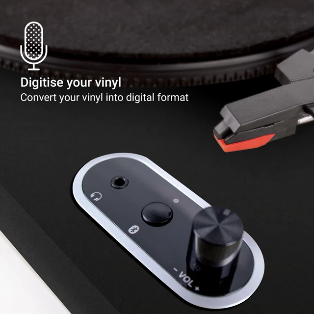 Jam Vinyl Black Bluetooth Turntable - 5