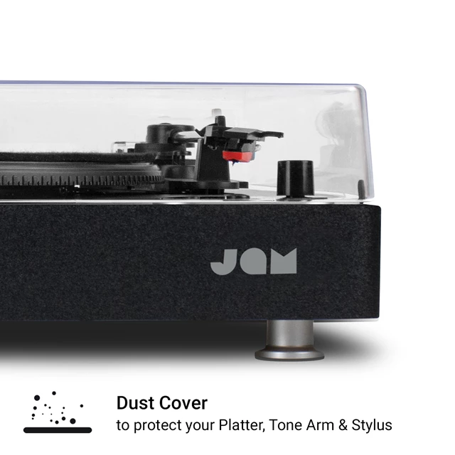 Jam Vinyl Black Bluetooth Turntable - 8