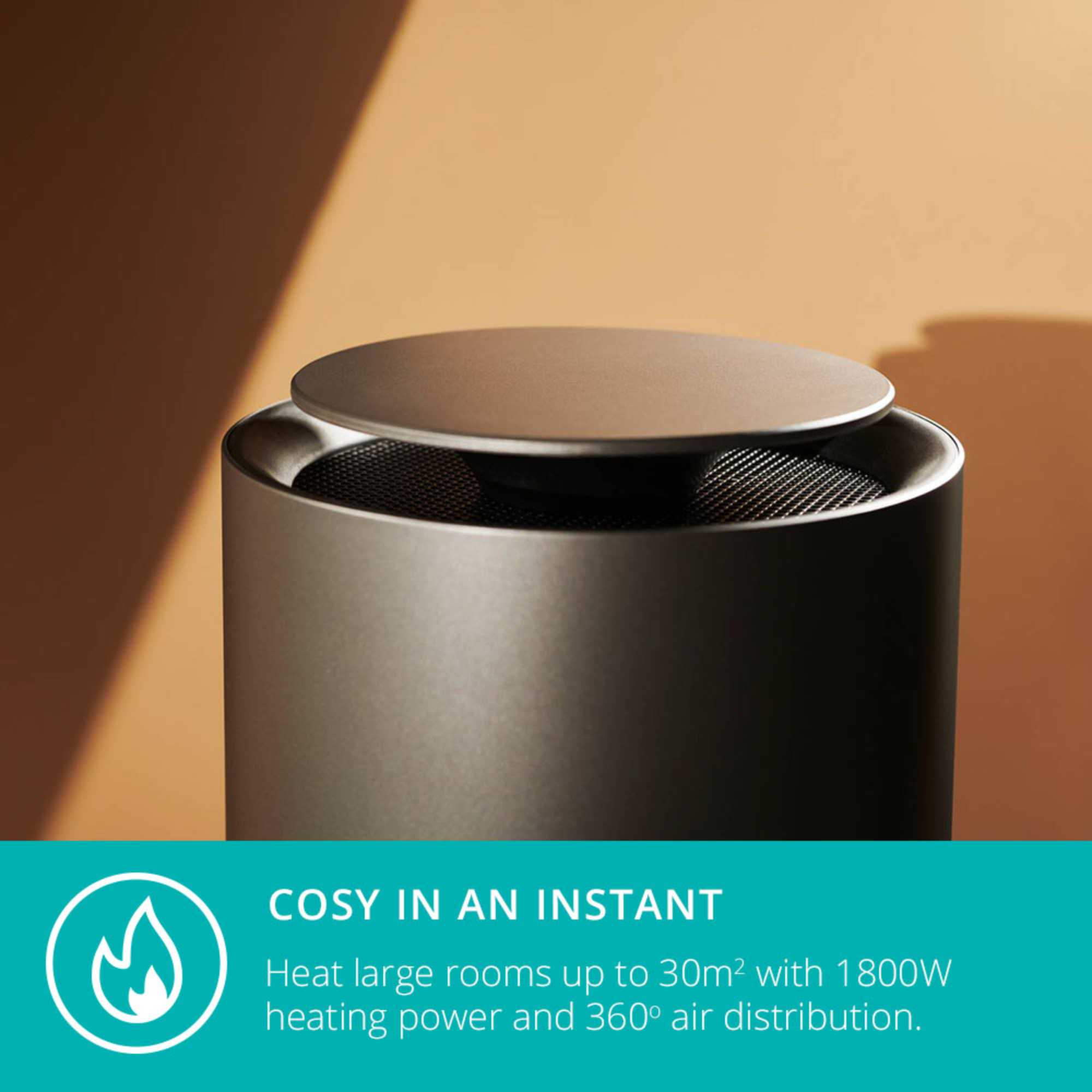 DXCH09UK Portable Smart Heater - Grey