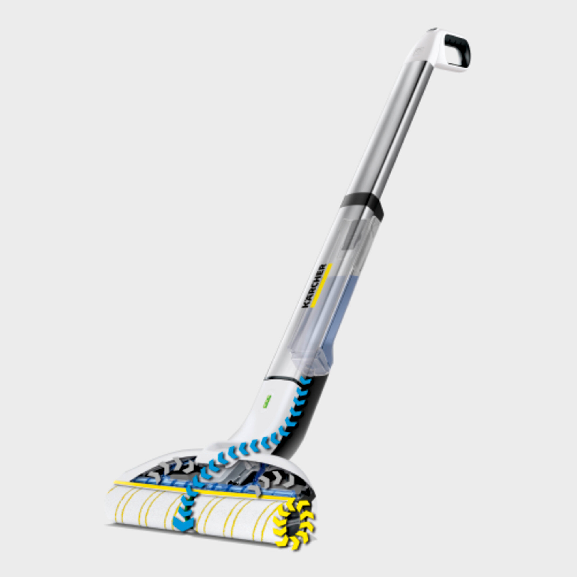 Electric wiping mop EWM 2: Wiping is 20 per cent* cleaner than with a mop and much more convenient