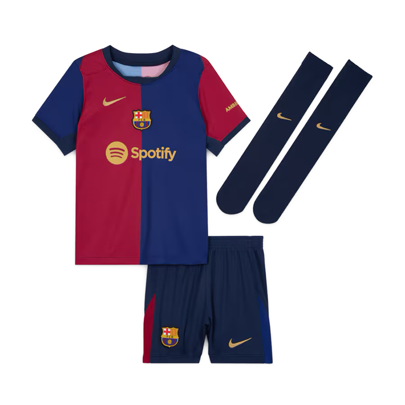 Barcelona Nike Home Stadium Kit 2024-25 - Little Kids