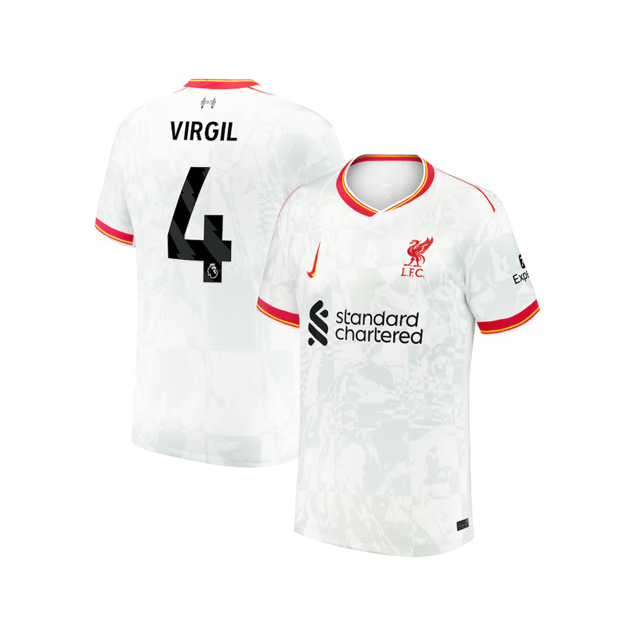 Liverpool Nike Third Stadium Shirt 2024-25 with Virgil 4 printing