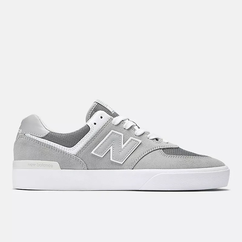 New balance Unisex NB Numeric 574 Vulc Shoes Grey with White