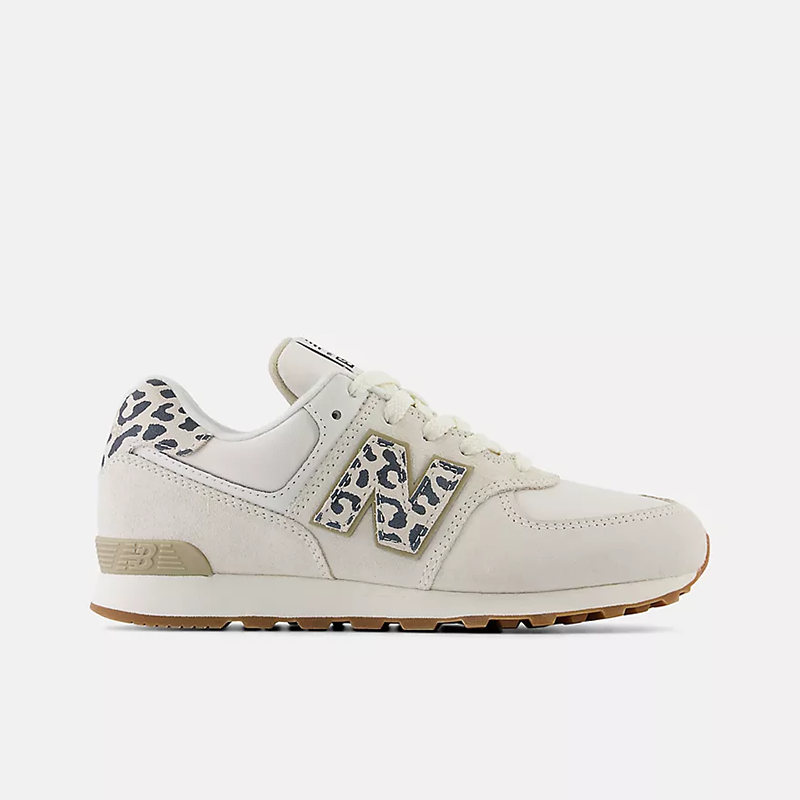 New balance Kids' 574 Shoes Sea Salt with Black